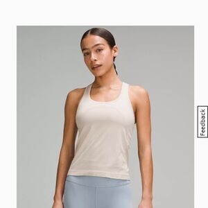 Lululemon swiftly tank - race length - Mojave tan - size 8